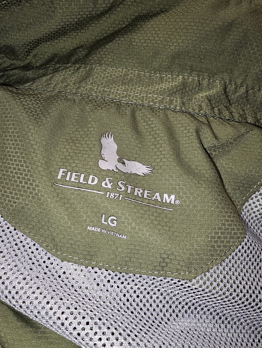 Field & Stream Shirt Mens Large Green Button Down Fisherman Utility Fishing Sz L - Picture 12 of 12